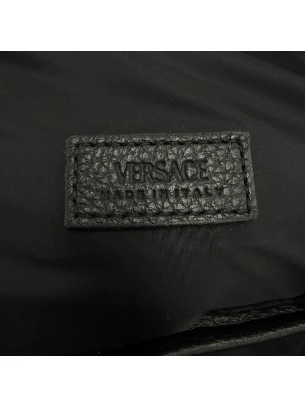 Versace Cowhide Medusa Leather Sling Bag Black Gold